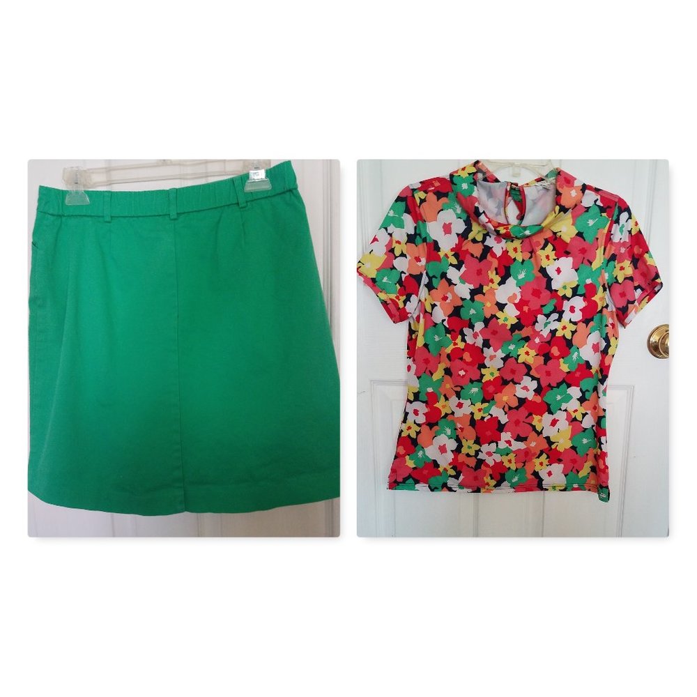 Fairway N Greene floral golf  polo